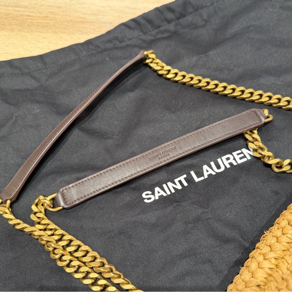 Yves Saint Laurent Brown Woven Shoulder Niki Bag - Picture 14 of 16